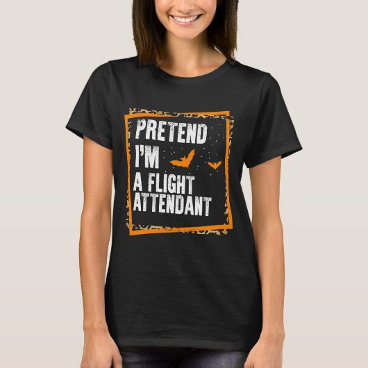 Tu so, als wäre ich ein Flight Attendant Easy Lazy T-Shirt (Vorderseite)