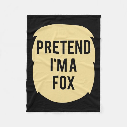Tu so, als wäre ich ein Fox-Kostüm-lustiges Hallow Fleecedecke (Vorderseite)
