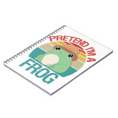 Tu so, als wäre ich ein Frosch Funny Kawaii Sunset Notizblock (Linke Seite)