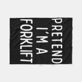 Tu so, als wäre ich ein Gabelstapler-Matching-Kost Fleecedecke (Vorderseite (Horizontal))