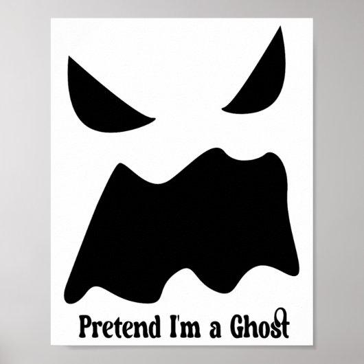 Tu so, als wäre ich ein Geist - Halloween-Geisterg Poster (Vorne)