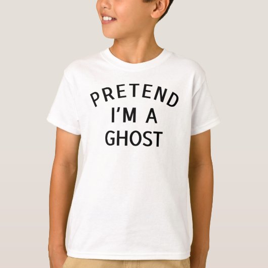 Tu so, als wäre ich ein Ghost Funny Lazy Halloween T-Shirt (Vorderseite)