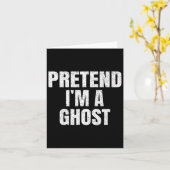 Tu so, als wäre ich ein Ghost Lazy Easy Halloween Karte (Gelbe Blume)