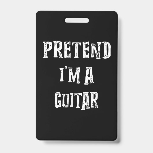 Tu so, als wäre ich ein Gitarrenkostümchen Ausweis (Vorderseite)