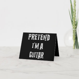 Tu so, als wäre ich ein Gitarrenkostümchen Dankeskarte
