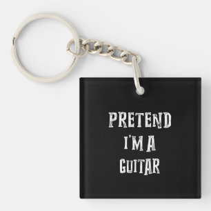 Tu so, als wäre ich ein Gitarrenkostümchen Schlüsselanhänger