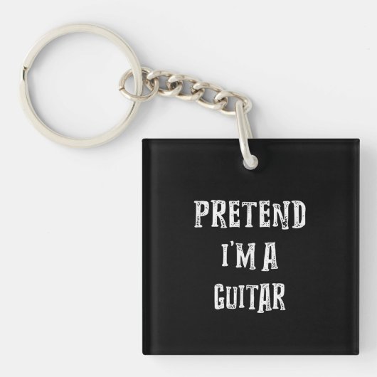 Tu so, als wäre ich ein Gitarrenkostümchen Schlüsselanhänger (Vorderseite)