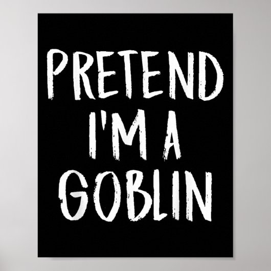 Tu so, als wäre ich ein Goblin-Party Poster (Vorne)