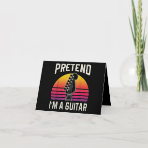 Tu so, als wäre ich ein Guitar-Funny-Kostümgeschen Dankeskarte