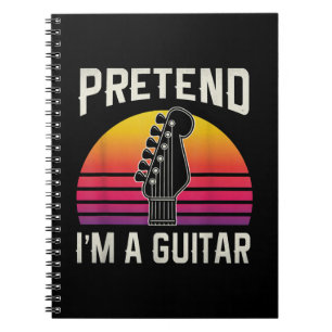 Tu so, als wäre ich ein Guitar-Funny-Kostümgeschen Notizblock
