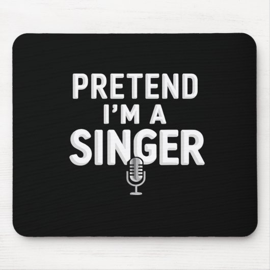 Tu so, als wäre ich ein Halloween-Sängerkostüm Mousepad (Vorne)