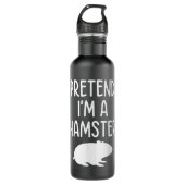 Tu so, als wäre ich ein Hamster Edelstahlflasche (Vorderseite)