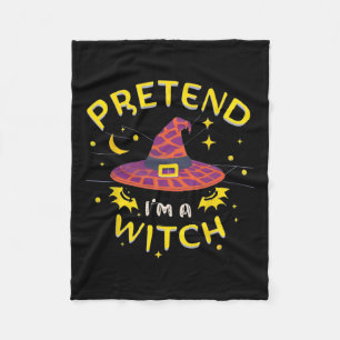 Tu so, als wäre ich ein Hexenghost-Kostüm Fleecedecke