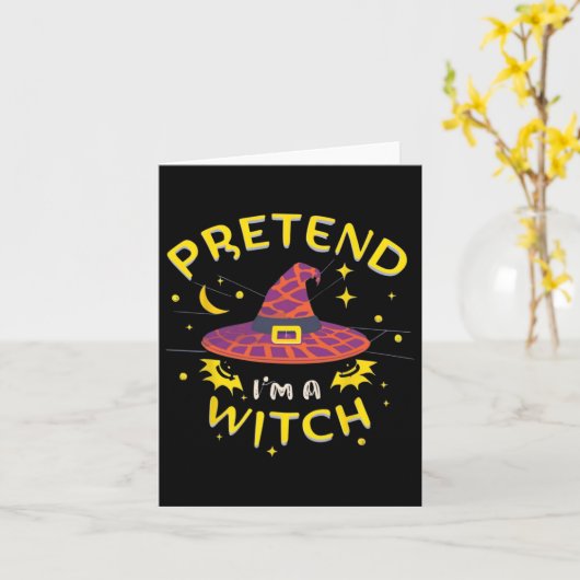 Tu so, als wäre ich ein Hexenghost-Kostüm Karte (Gelbe Blume)