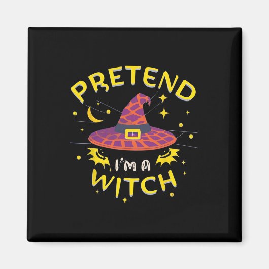 Tu so, als wäre ich ein Hexenghost-Kostüm Magnet (Vorne)