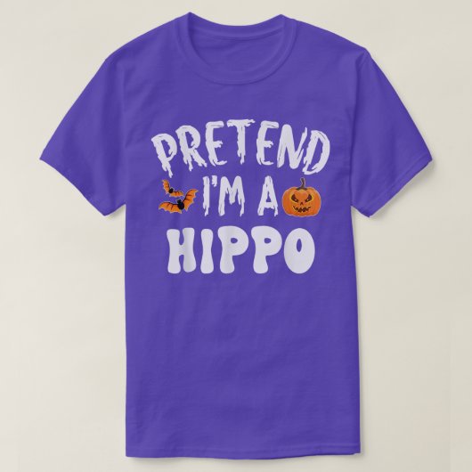 Tu so, als wäre ich ein Hippo Halloween-Kostüm Män T-Shirt (Design vorne)