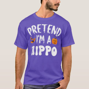 Tu so, als wäre ich ein Hippo Halloween-Kostüm Män T-Shirt