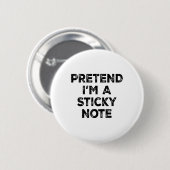 Tu so, als wäre ich ein klebriges Halloweenkostüm Button (Vorne & Hinten)