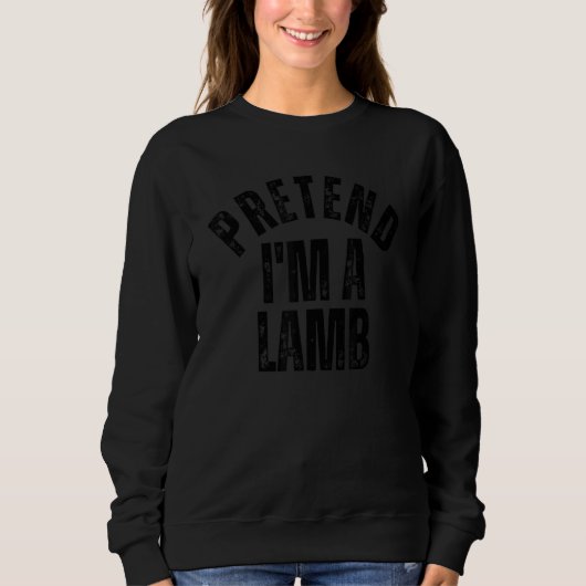 Tu so, als wäre ich ein Lamm-Matching-Paare Hallow Sweatshirt (Vorderseite)