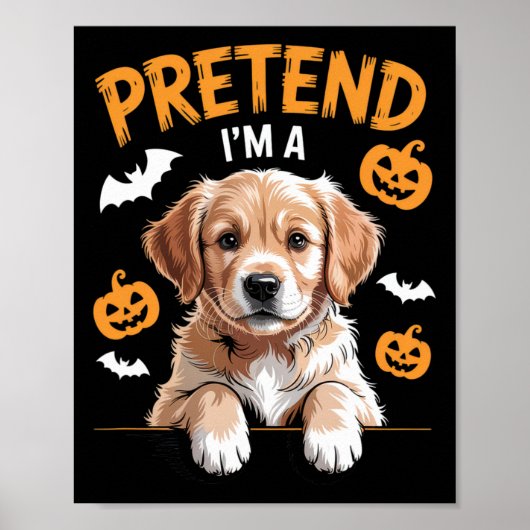 Tu so, als wäre ich ein lustiges Halloween-Kostüm Poster (Vorne)