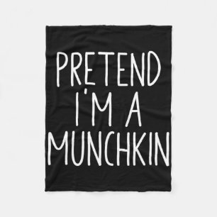 Tu so, als wäre ich ein Munchkin Funny Halloween-D Fleecedecke