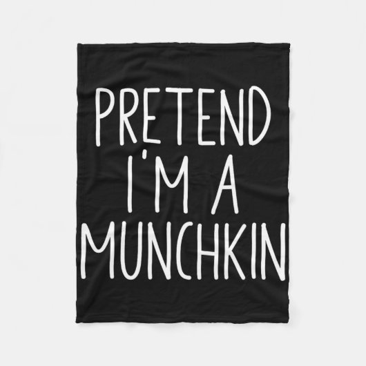 Tu so, als wäre ich ein Munchkin Funny Halloween-D Fleecedecke (Vorderseite)