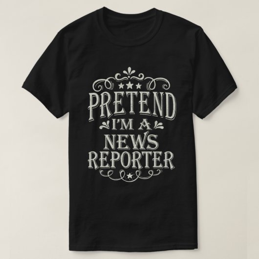 Tu so, als wäre ich ein Nachrichtenreporter, leich T-Shirt (Design vorne)