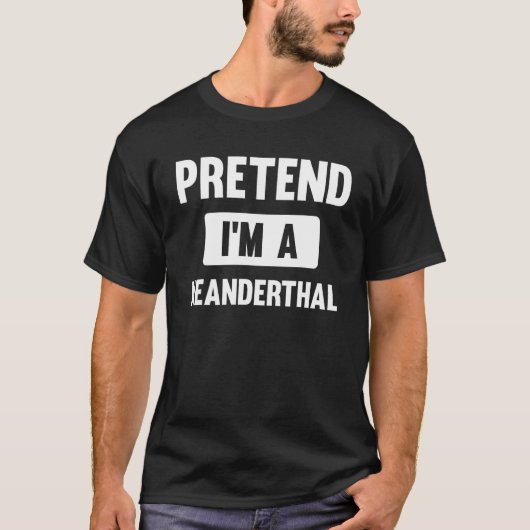 Tu so, als wäre ich ein neanderthaler Halloween-Ko T-Shirt (Vorderseite)