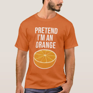 Tu so, als wäre ich ein Orangefarbenes Halloween- T-Shirt