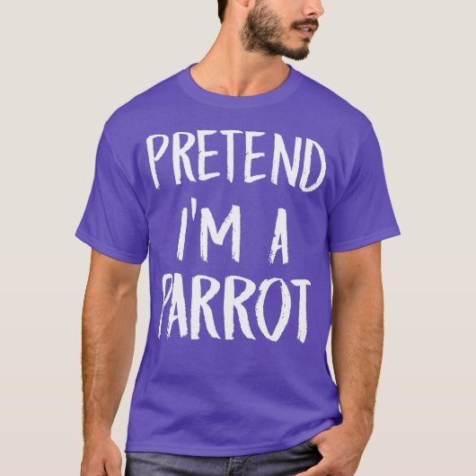 Tu so, als wäre ich ein Parrot-Kostüm-Funny Hallow T-Shirt (Vorderseite)