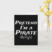 Tu so, als wäre ich ein Party der Piraten-Arrgh-Ko Karte (Gelbe Blume)