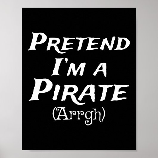 Tu so, als wäre ich ein Party der Piraten-Arrgh-Ko Poster (Vorne)