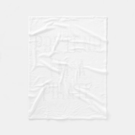 Tu so, als wäre ich ein Piratenarmseligen Hallowee Fleecedecke (Vorderseite)