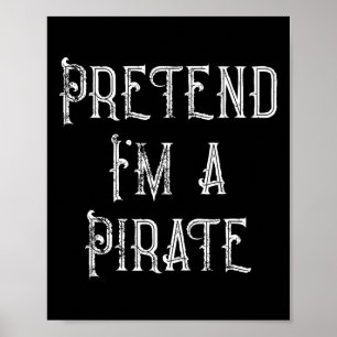 Tu so, als wäre ich ein Piratenarmseligen Hallowee Poster