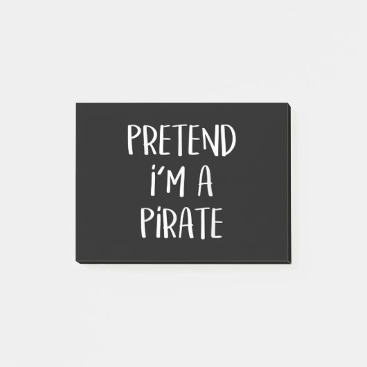 Tu so, als wäre ich ein Piratenkostüm Funny Hallow Post-it Klebezettel (Vorderseite)