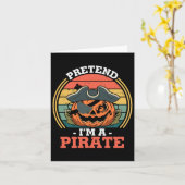 Tu so, als wäre ich ein Piratenkostüm Party Funny  Karte (Gelbe Blume)