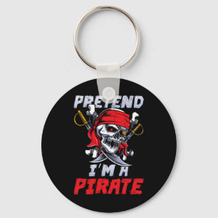 Tu so, als wäre ich ein Piratenkostüm Party Spaß H Schlüsselanhänger