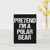 Tu so, als wäre ich ein Polar Bären Kostüm Funny L Karte (Gelbe Blume)