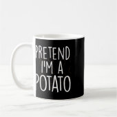 Tu so, als wäre ich ein Potato Funny Lazy Hallowee Kaffeetasse (Links)