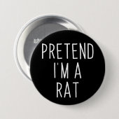 Tu so, als wäre ich ein Rat Funny Halloween Button (Vorne & Hinten)