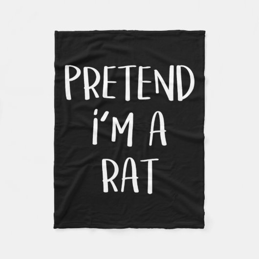 Tu so, als wäre ich ein Rat Kostüm Party Fun Hallo Fleecedecke (Vorderseite)