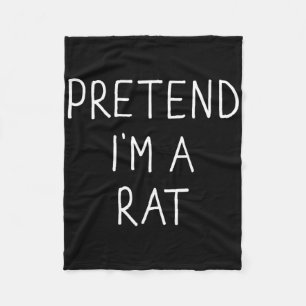 Tu so, als wäre ich ein Ratten Fun Lazy Easy Diy H Fleecedecke