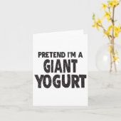 Tu so, als wäre ich ein Riesenjogurt - leichtes Ha Karte (Gelbe Blume)