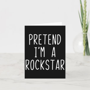 Tu so, als wäre ich ein Rockstar Costume Halloween Karte