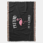 Tu so, als wäre ich ein rosa Flamingo-Funny Hallow Decke (Vorderseite Vertikal)
