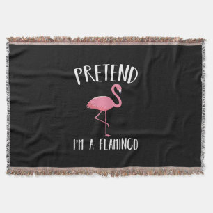 Tu so, als wäre ich ein rosa Flamingo-Funny Hallow Decke