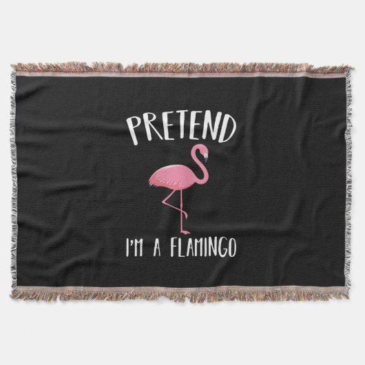 Tu so, als wäre ich ein rosa Flamingo-Funny Hallow Decke (Vorderseite)