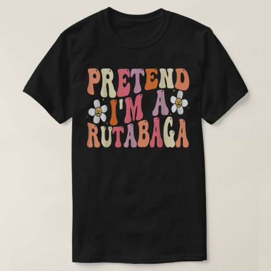 Tu so, als wäre ich ein Rutabaga-Kostüm-Funny-Food T-Shirt (Design vorne)