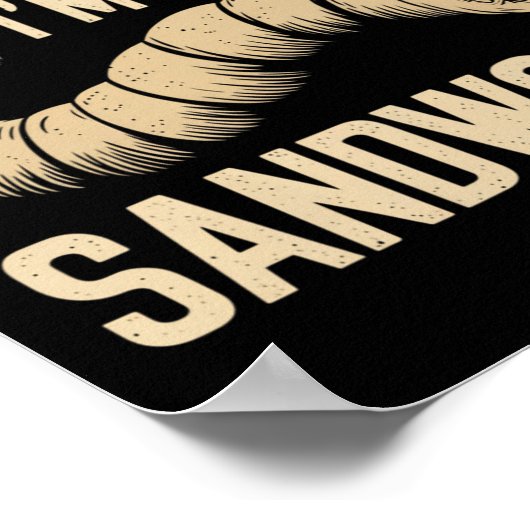 Tu so, als wäre ich ein Sandwurm Funny Halloween P Poster (Ecke)