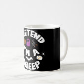 Tu so, als wäre ich ein Schaf-Funny-Halloween-Kost Kaffeetasse (VorderseiteRechts)